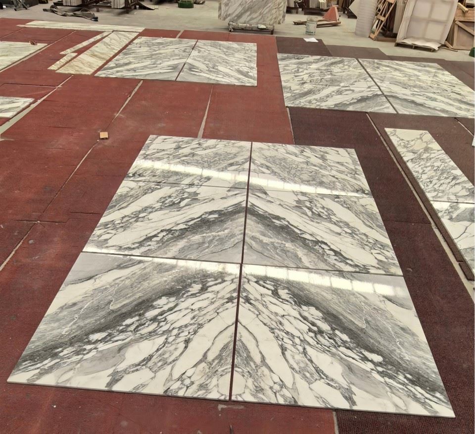 Grade A INatural White Marble Italy Arabescato Tile/Slab For Wall/Floor/Vanity Top/Stairs