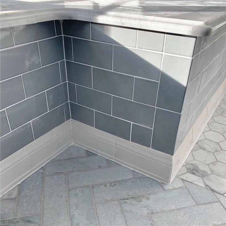blue celeste marble floor