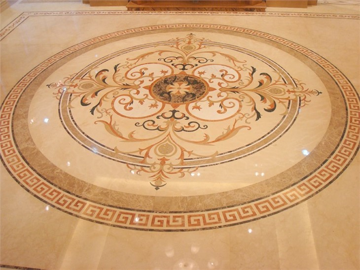 Stone Waterjet Marble Medallion Floor Tile Designs